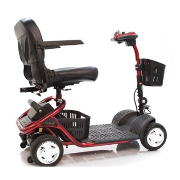 Golden Technologies LiteRider 4 Wheel Mobility Scooter GL141 - Lightweight Foldable Electric Scooter for Adults & Seniors - Indoor & Outdoor Use for Shopping, Travel, and Daily Mobility
