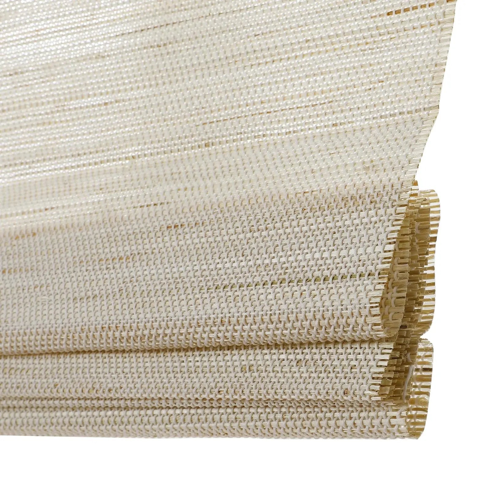 Natural Ramie Bamboo Woven Window Shade - Eco-Friendly White Wall Decor for Living Room & Bedroom