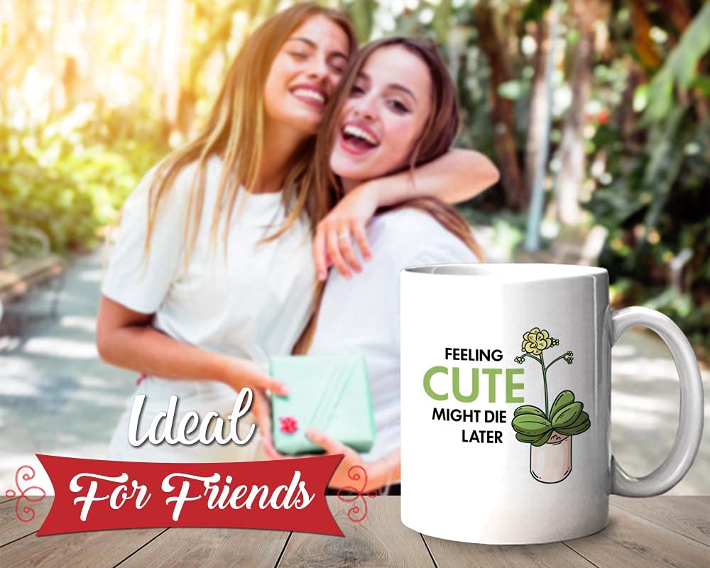 Bubble Hugs Plant Lover Coffee Mug 11oz White - Funny Gardening Gift for Plant Enthusiasts - Perfect for Home, Office & Garden Use
