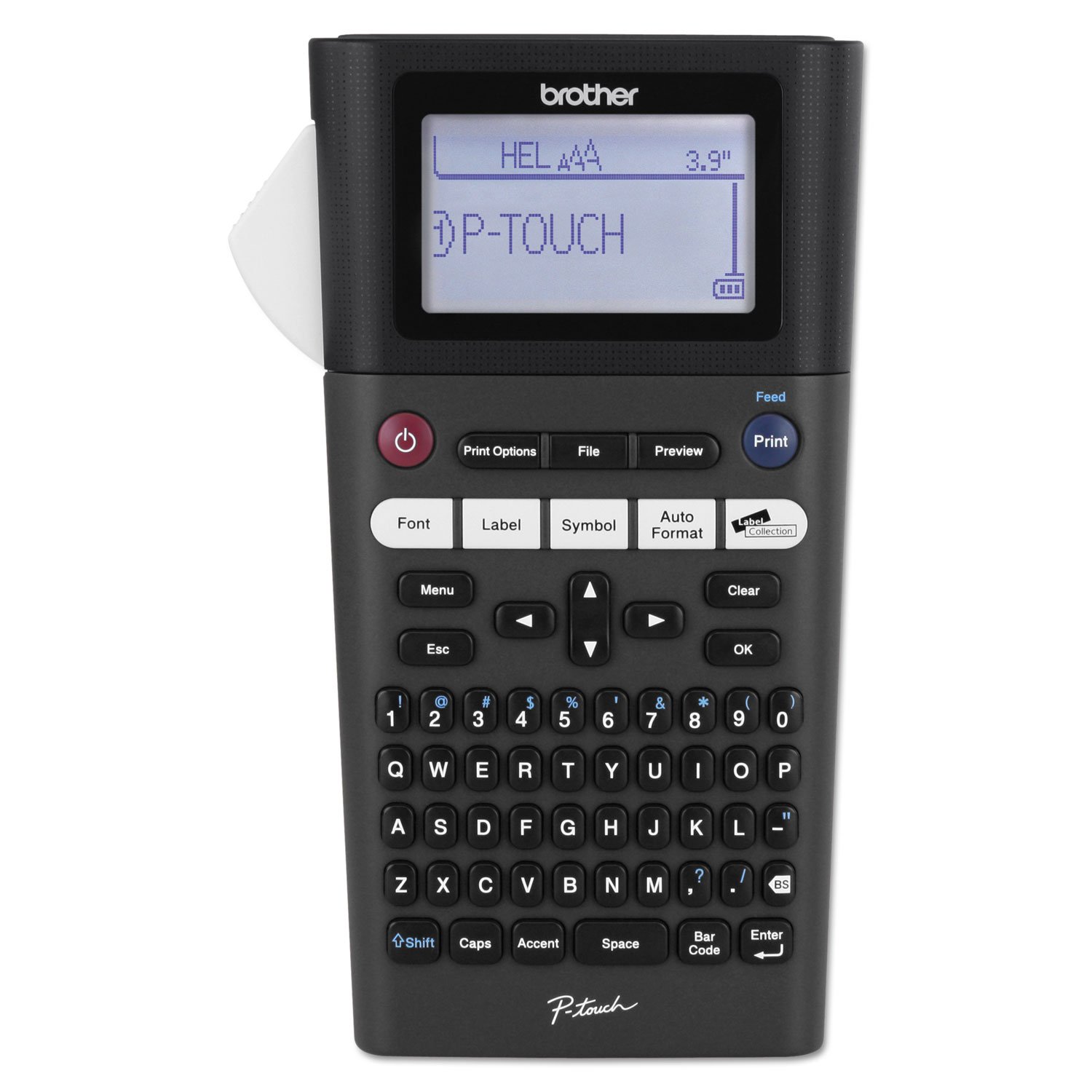 Brother P-touch PTH300 Portable Label Maker with One-Touch Formatting - Vivid Bright Display & Fast Printing Speeds - Ideal for Office, Home Organization & Craft Labeling (Black)