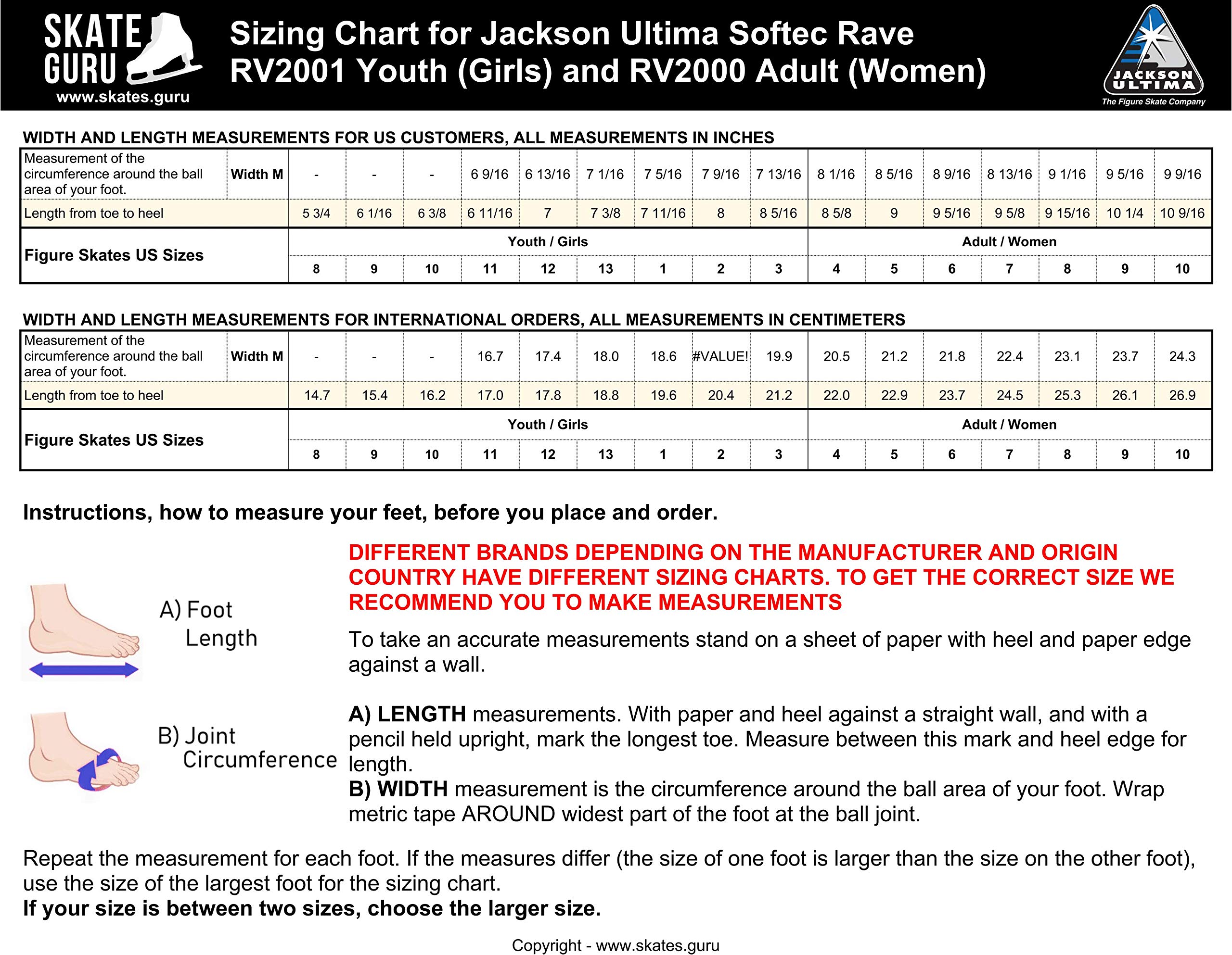 Jackson Ultima Rave RV2001 Girls Figure Ice Skates - Black/Purple Softec Boot - Youth Size 11 - Perfect for Recreational Skating & Ice Dancing Lessons