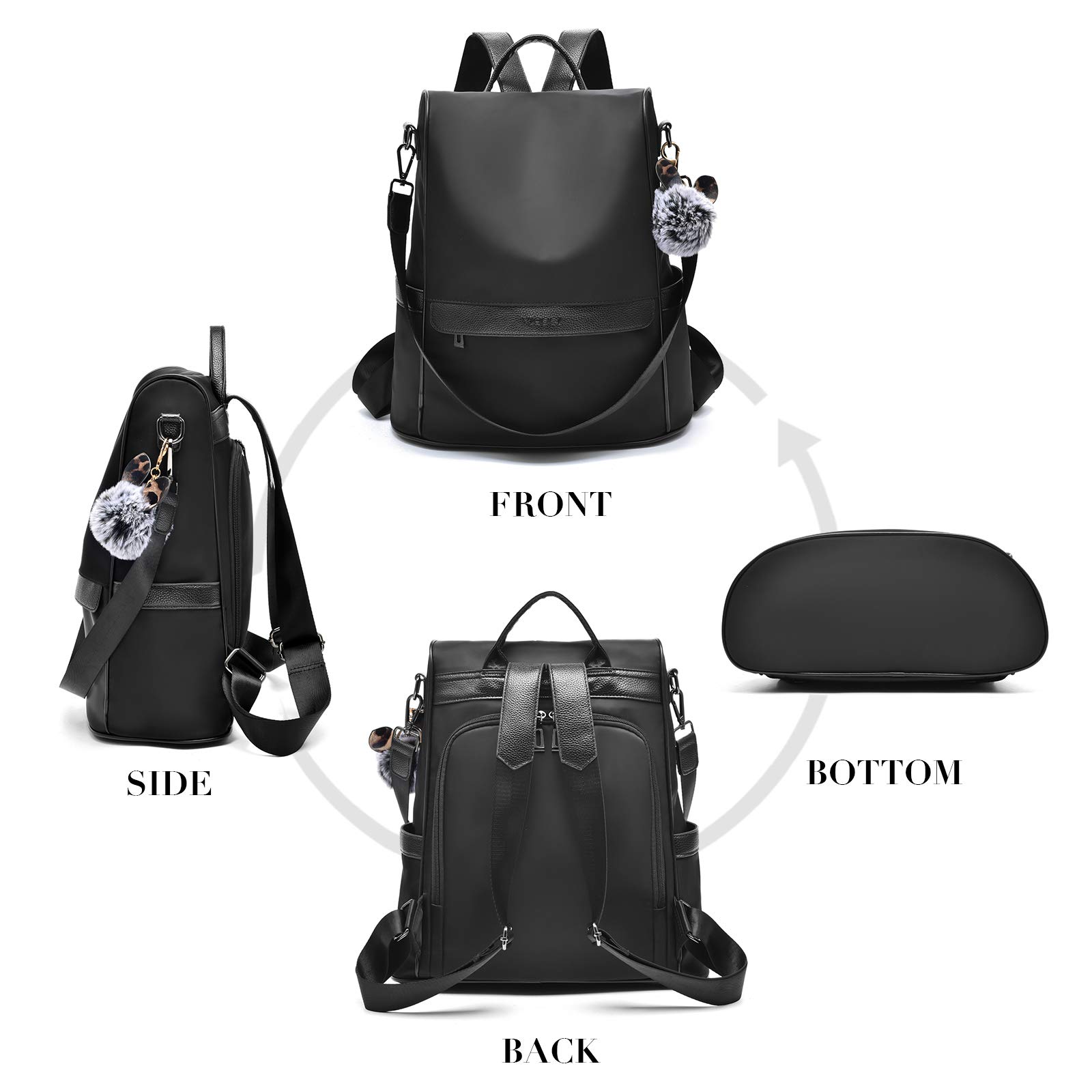 Anti-Theft Women's Backpack Purse - Lightweight Travel Shoulder Bag Satchel Handbag for Daily Use, Shopping & Commuting | Perfect for Work, College & Weekend Getaways