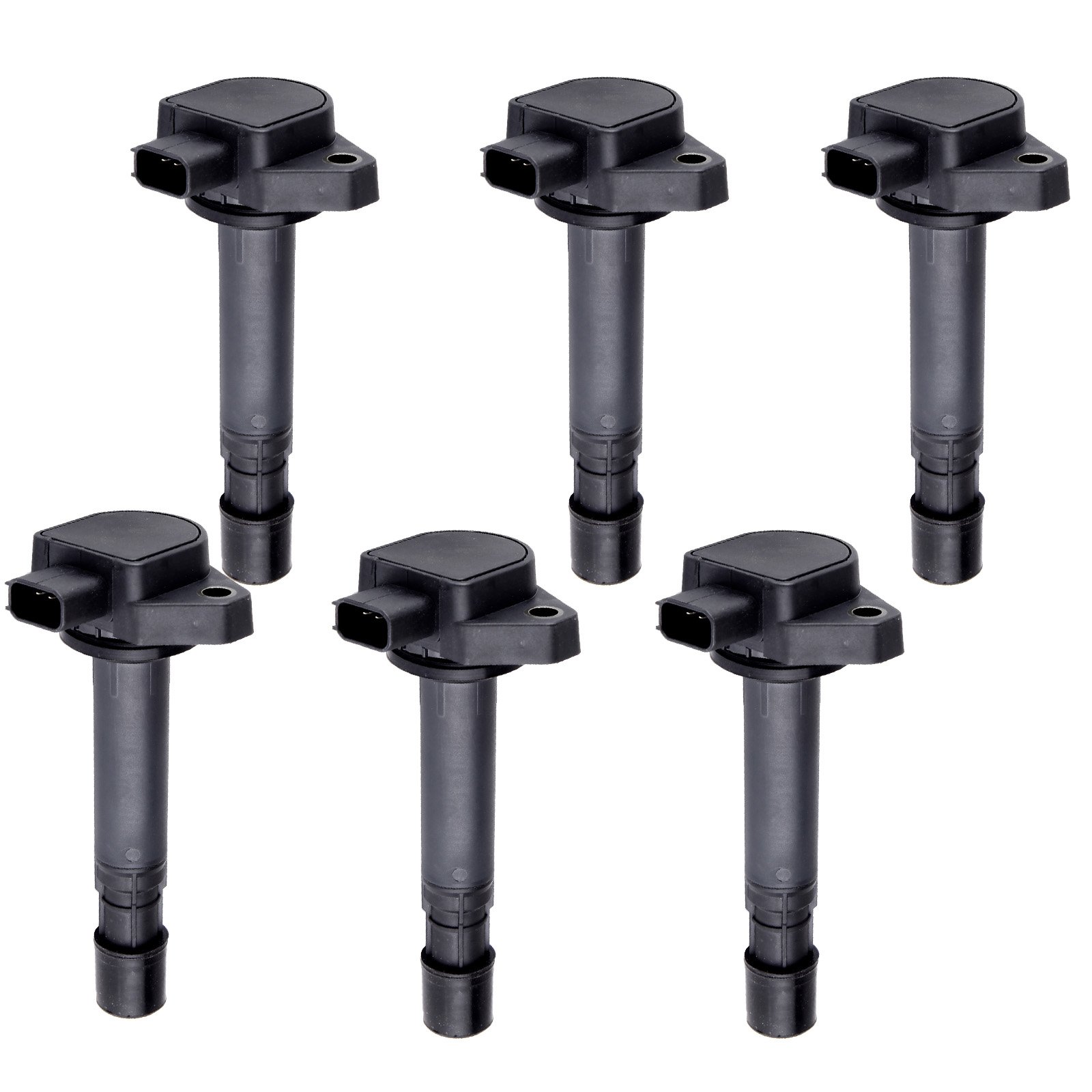 High-Performance Pack of 6 Ignition Coils for Acura MDX, Honda Civic, Honda Pilot, Honda Ridgeline & Saturn Vue (2001-2009) - Compatible with UF307, UF512, UF400 - Perfect for Engine Tune-Ups & Performance Upgrades