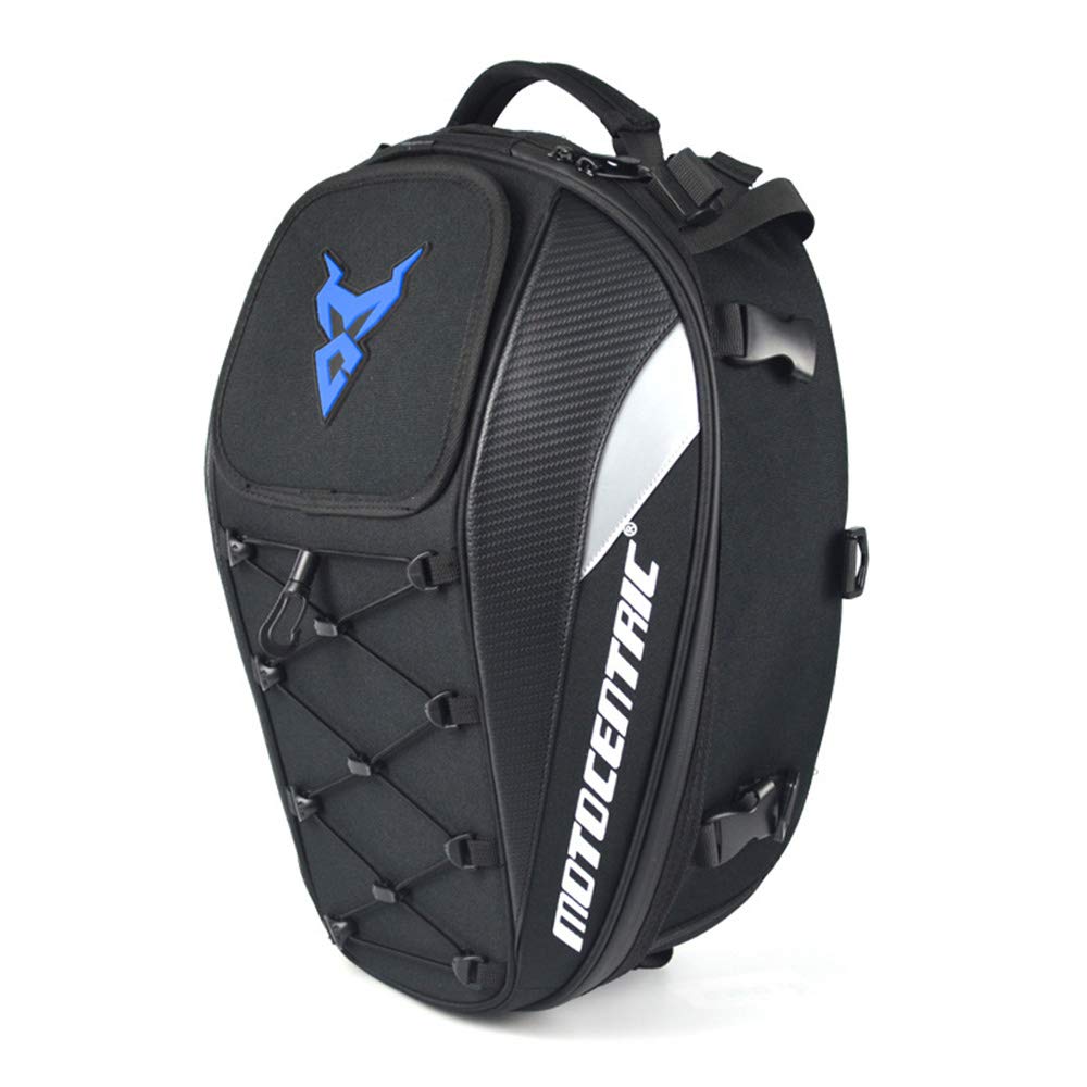 Fesjoy Motorcycle Rear Seat Bag - Waterproof Multifunctional Tail Bag with Shoulder Strap for Helmet Storage | Perfect for Commuting, Travel & Adventure Rides