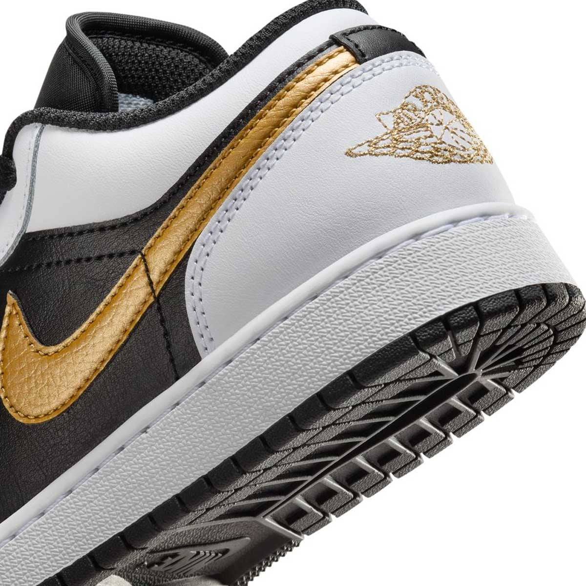 Kids Air Jordan 1 Low 'White Metallic Gold' Sneakers - Boys & Girls Basketball Shoes for Casual Wear & Sports - Perfect for School, Playground & Everyday Fashion