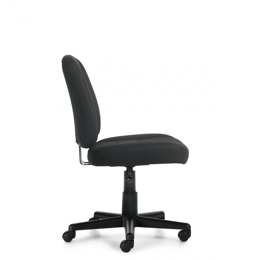 Air Mesh Task Chair - Black Mesh Fabric Armless Office Chair by Offices To Go (OTG11343B) - Ergonomic Desk Chair for Home & Office Workspaces