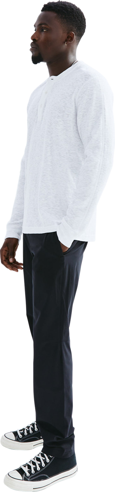 1X1 Slub Knit Henley T-Shirt for Men - Soft & Breathable Cotton Casual Shirt - Perfect for Everyday Wear, Outings & Relaxing