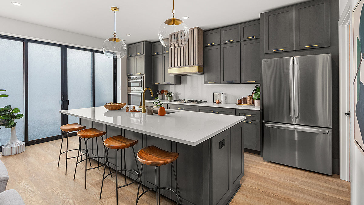 Hampton Pewter Cabinet Sample - Premium Kitchen & Bathroom Cabinet Finish for Modern Home Decor