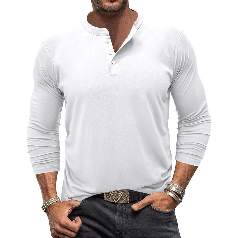 Men's Long Sleeve Crew Neck T-Shirt - Soft Cotton Casual Shirt for Everyday Wear | Perfect for Work, Outings & Layering