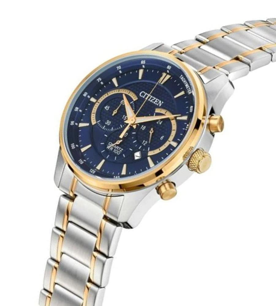 Citizen Men's Chronograph Quartz Watch AN8194-51L - Stainless Steel Strap, Water Resistant, Date Display - Perfect for Business, Casual & Outdoor Activities