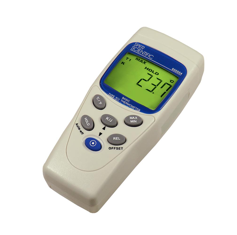 Digital Thermometer with Type K/J Probes - High Accuracy Temperature Sensor for Cooking, HVAC, and Industrial Use