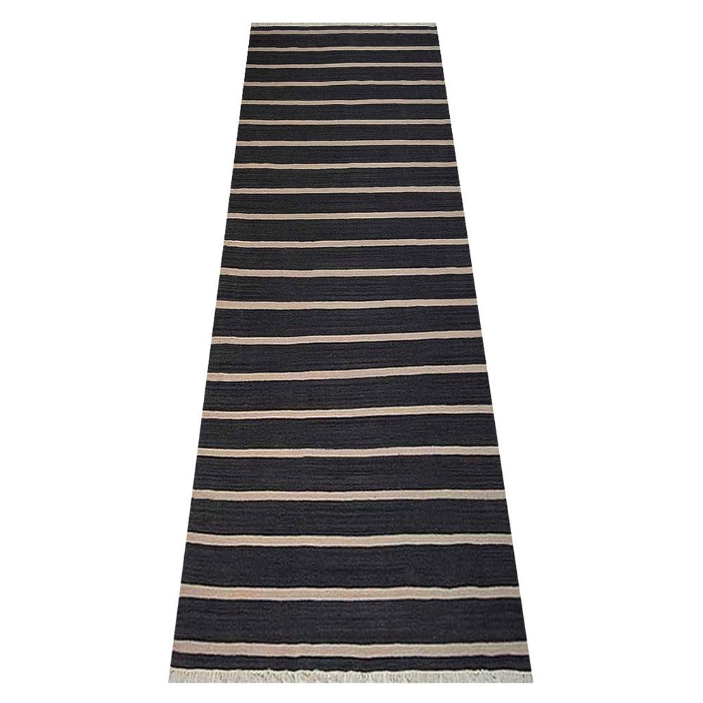 Handmade Flat Weave Kilim Wool Eco-Friendly Area Rugs - 2'6