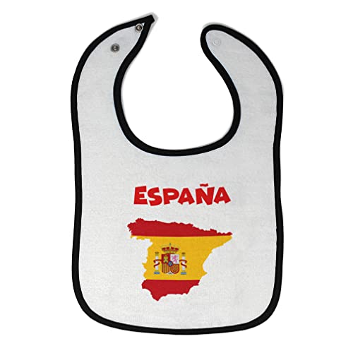 Premium Cotton Baby Bibs & Burp Cloths Set for Toddlers - Soft White & Black Designs for Boys & Girls - Ideal for Feeding, Drooling & Messy Playtime - ESPA Original Spain Collection