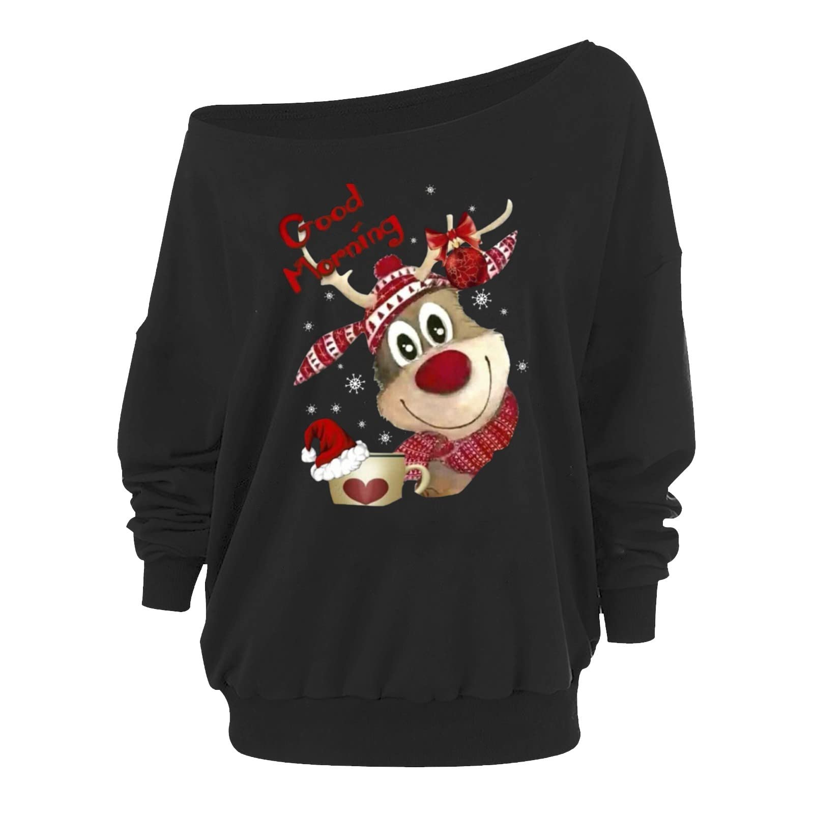 Women's Casual O-Neck Contrast Color Long Sleeve Pullover Sweatshirt - Waffle Knit Blouse for Everyday Wear, Lounge & Outfits