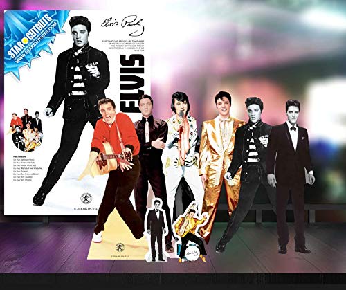 Elvis Gunfight Star Cutouts - Premium Die-Cut Decorations for Themed Parties, Movie Nights & Elvis Fan Events