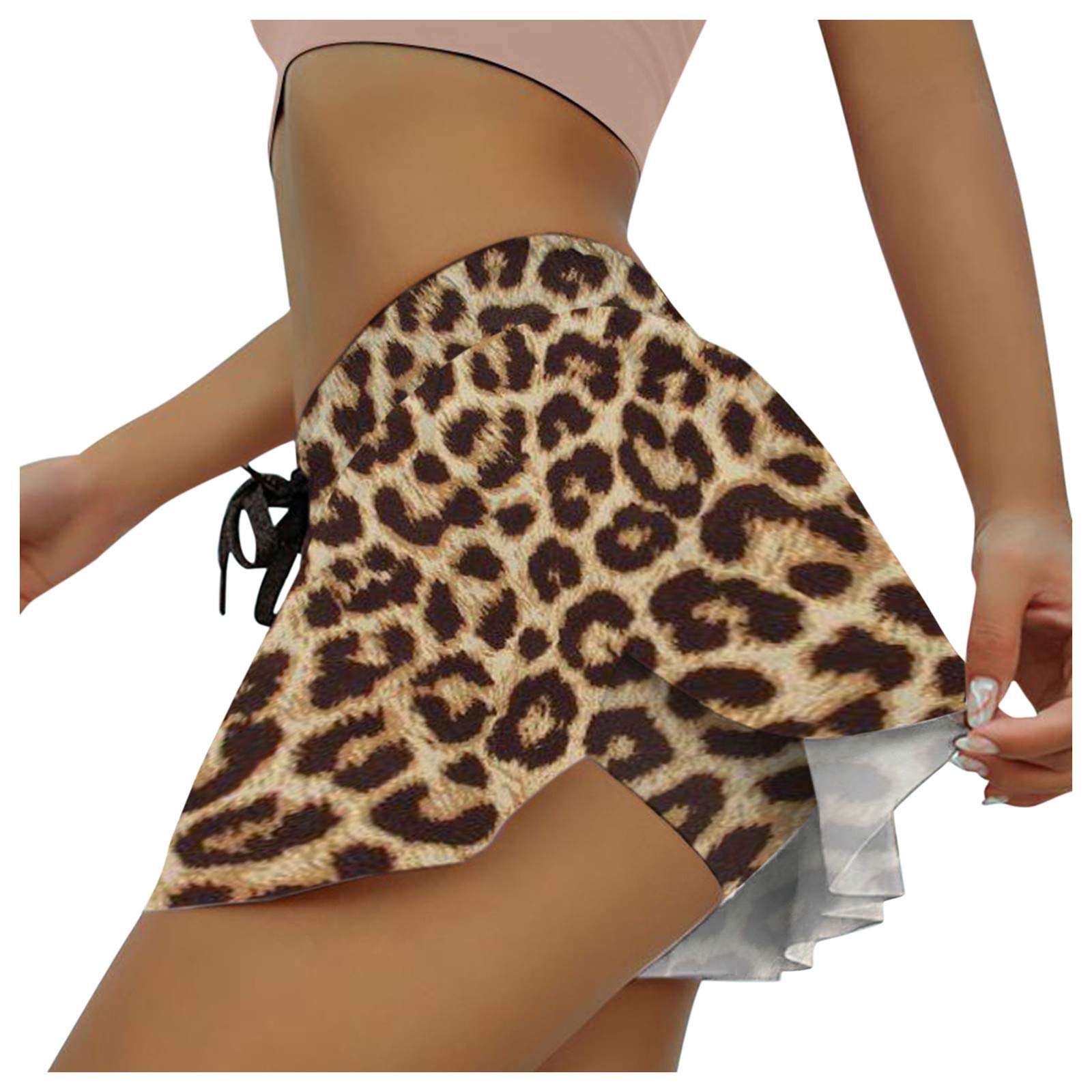 Vermers Women's Running & Yoga Shorts - Double Layer Quick-Dry Athletic Shorts with Drawstring Waist & Flowy Hem - Perfect for Summer Workouts, Gym, Yoga & Outdoor Activities