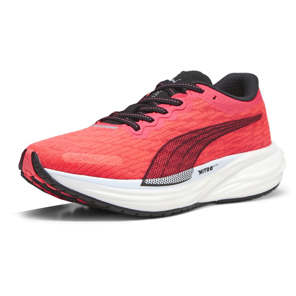 PUMA Women's Deviate Nitro 2 Running Shoes - Lightweight Cushioned Sneakers for Women - Red - Size 6 M - Perfect for Road Running, Jogging & Gym Workouts