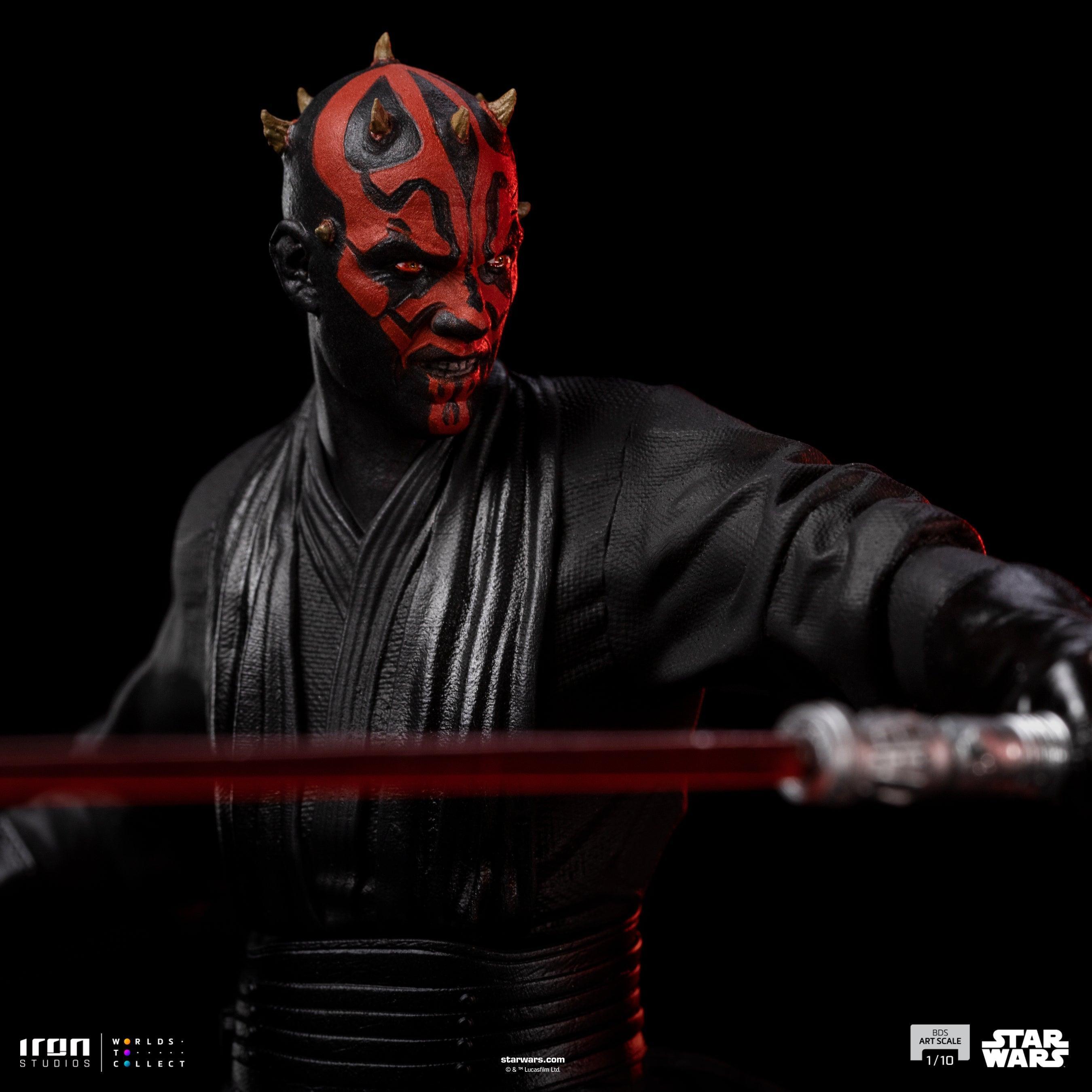 Iron Studios Star Wars Darth Maul BDS Art Scale 1/10 Statue - Premium Collectible Figure for Display & Home Decor
