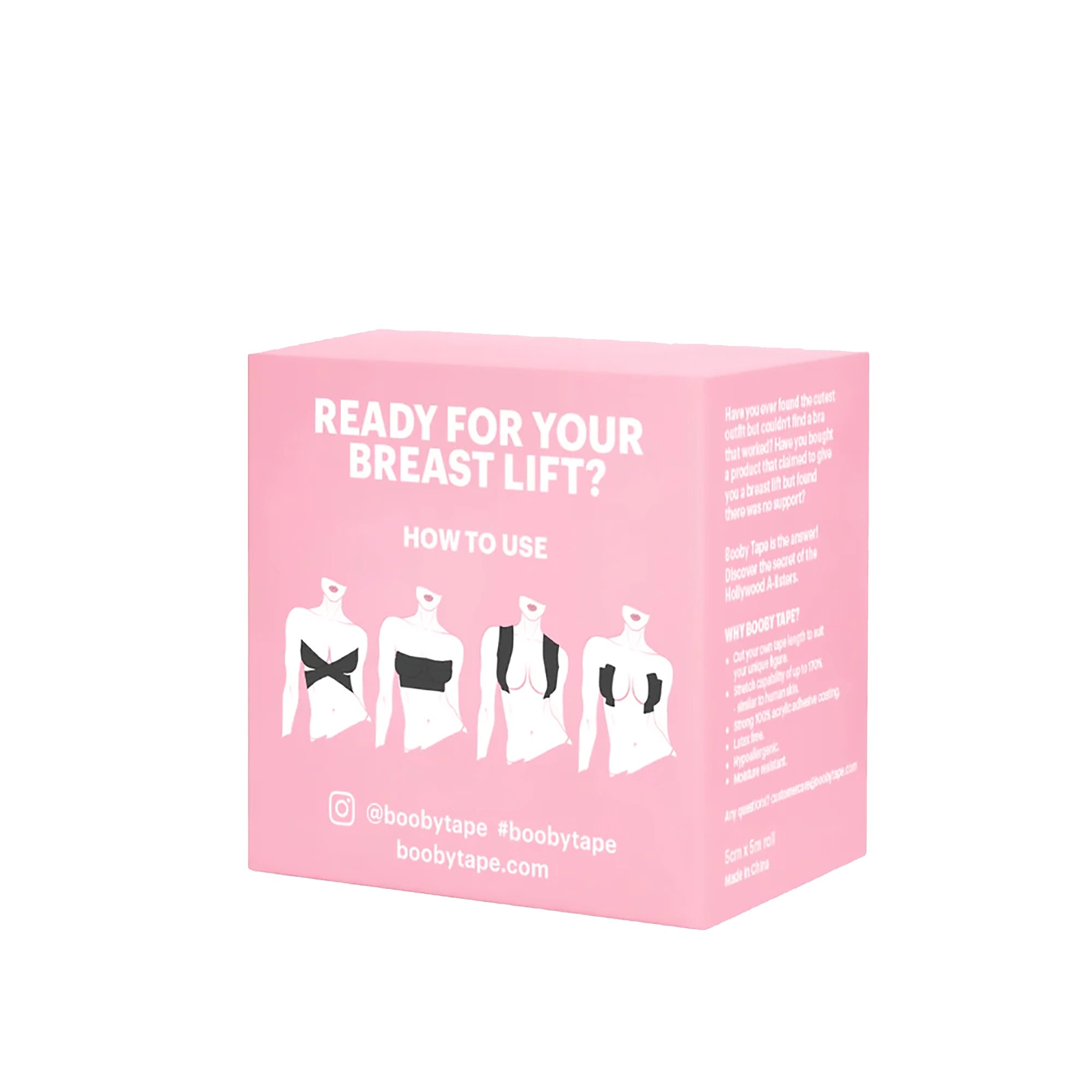 Booby Tape - Invisible Adhesive Breast Lift Tape for Women | Sticky & Waterproof Boob Tape for Strapless Dresses, Backless Outfits, and Swimwear | Perfect for Weddings, Parties, and Special Occasions