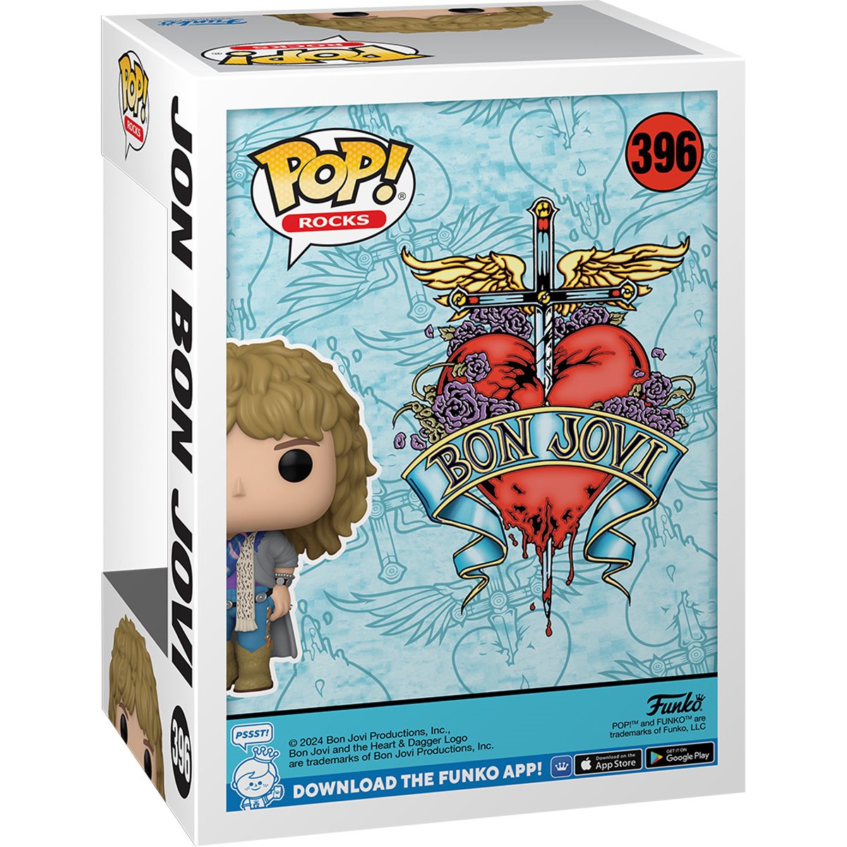 Bon Jovi 1980s Jon Bon Jovi Funko Pop! Vinyl Figure #396 - Collectible Music Memorabilia for Fans & Pop Culture Enthusiasts