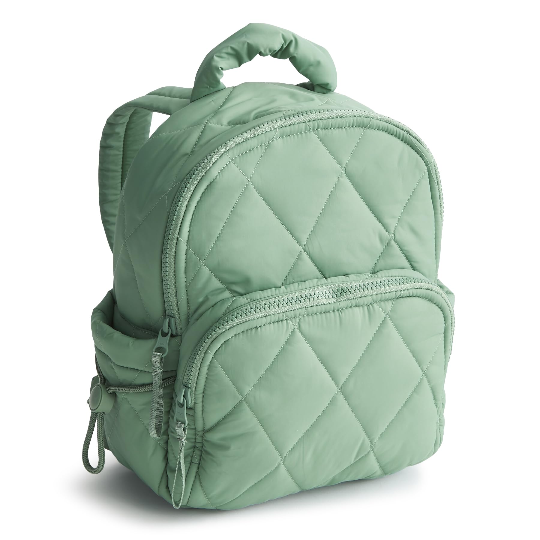 Vera Bradley Featherweight Small Banbury Backpack - Lightweight Travel Backpack for Women, Beryl Green - Perfect for School, Work & Weekend Getaways