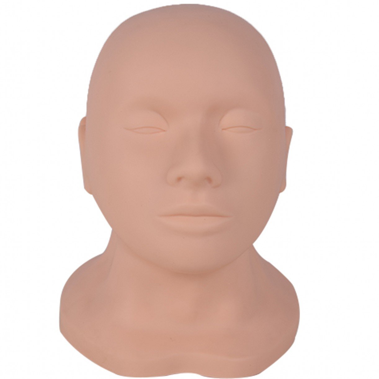 Professional Silicone Double-Face Makeup Training Head - Female Cosmetology Mannequin for Hairstyling & Makeup Practice - Perfect for Beauty Schools, Salons & Home Use