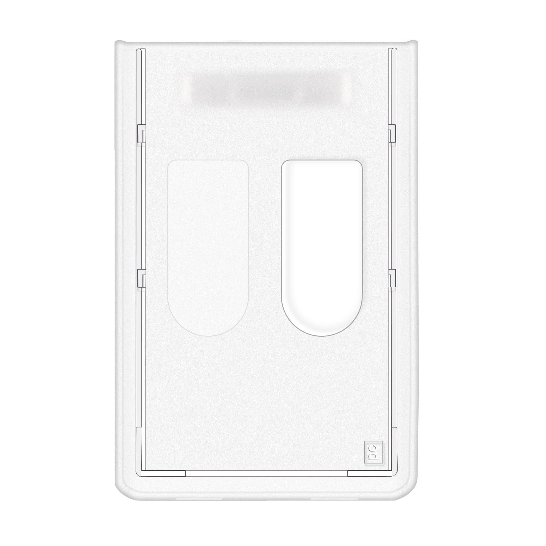 25 Pack Fallen One Name Badge Holders - Durable Hard Plastic ID Card Holders with Thumb Slots, 2 Card Capacity Vertical Design for Conventions, Workplaces & Events
