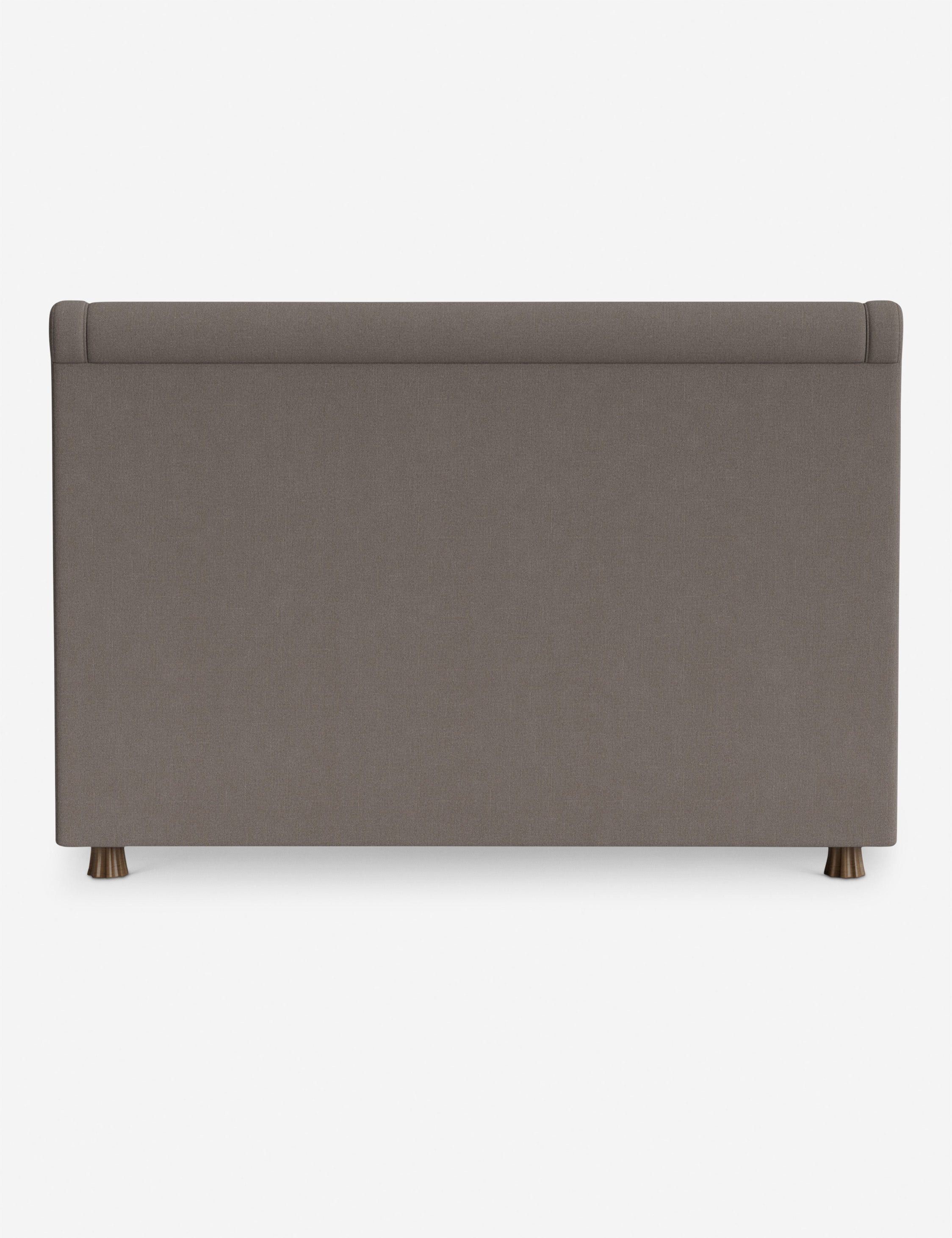 DOMINIQUE Platform Bed Frame by DISC Interiors - Modern Minimalist Wooden Bed with Upholstered Headboard | Perfect for Master Bedroom, Guest Room & Loft Apartments