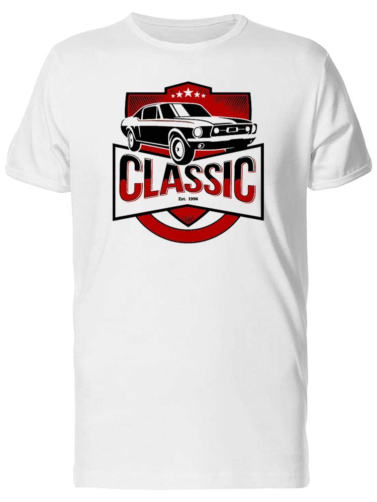 Vintage Classic Car Red Logo T-Shirt for Men - Casual Wear, Street Style & Retro Fashion Outfit