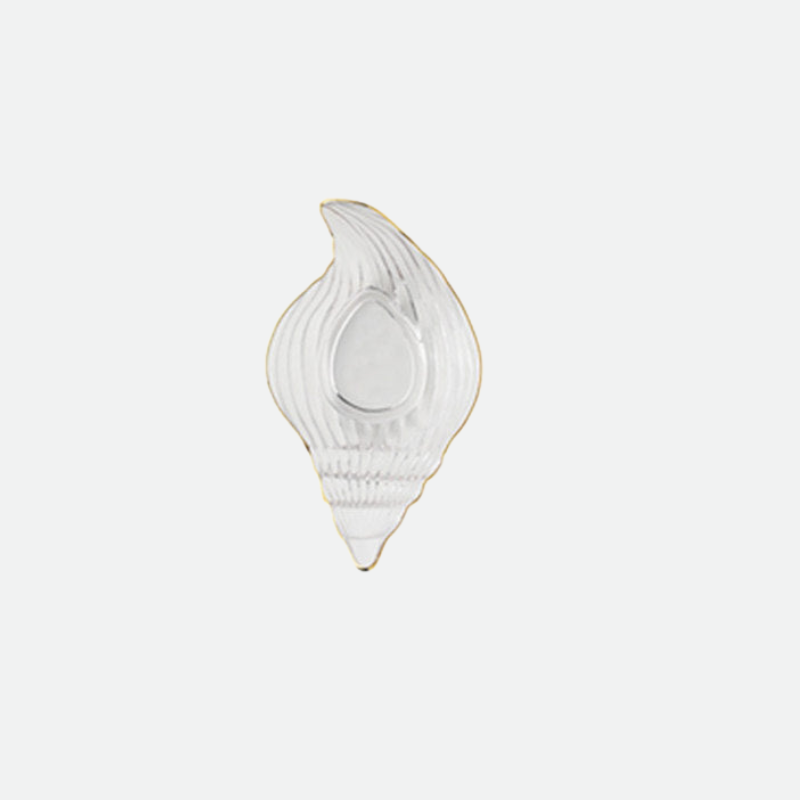 Elegant Glass Sea Shell Catch All Dish - Perfect for Jewelry, Keys & Coins - Stylish Home Decor & Gift Idea