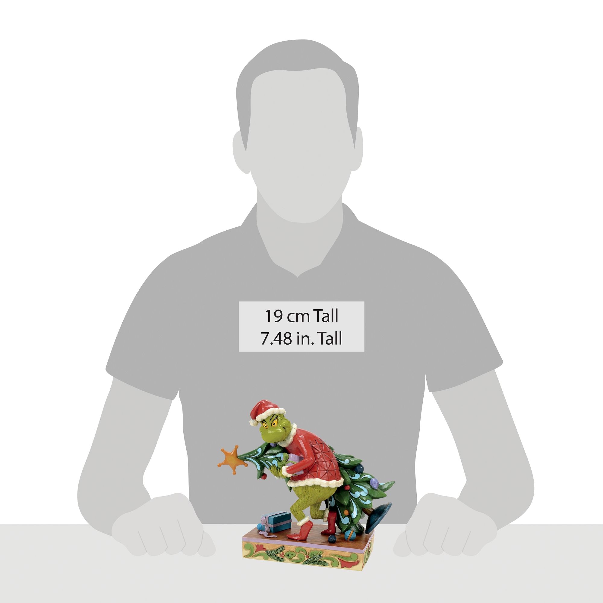 Grinch Christmas Tree Decorations - Theft Themed Holiday Ornaments for Xmas Party & Home Decor