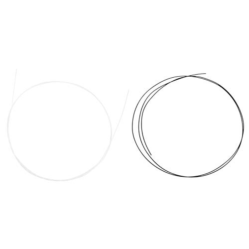 4-Pack Clear & Black Nylon Ukulele Strings (U103 & U101) - B-F-D-A Tuning for 21/23/26 Inch Ukuleles - Perfect for Beginners, Replacement & Live Performances