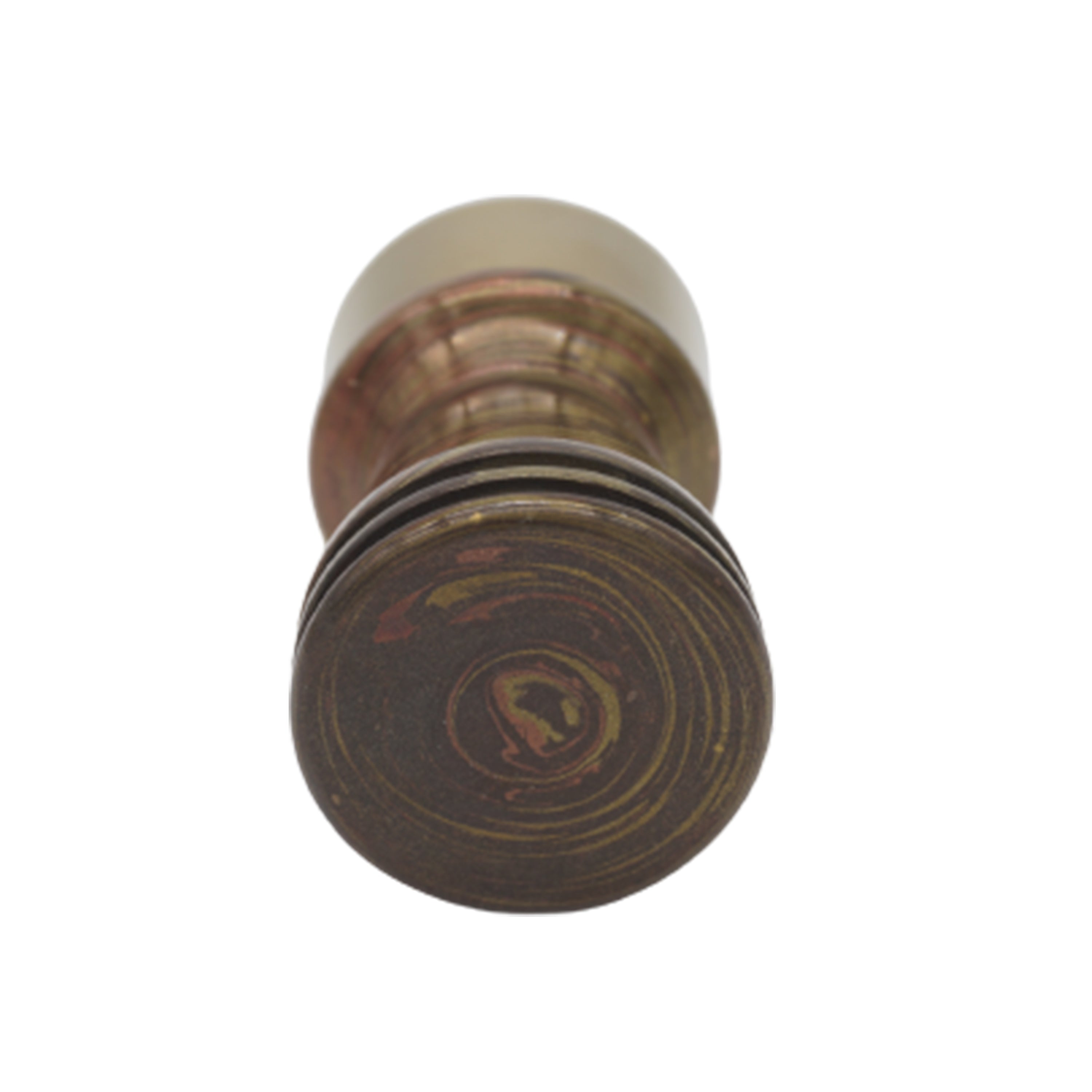 Premium Tri Bronze Handcrafted Shaving Brush Handle - Fits 26mm & 28mm Knots - Perfect for Wet Shaving, Grooming Kits & Luxury Bathroom Accessories