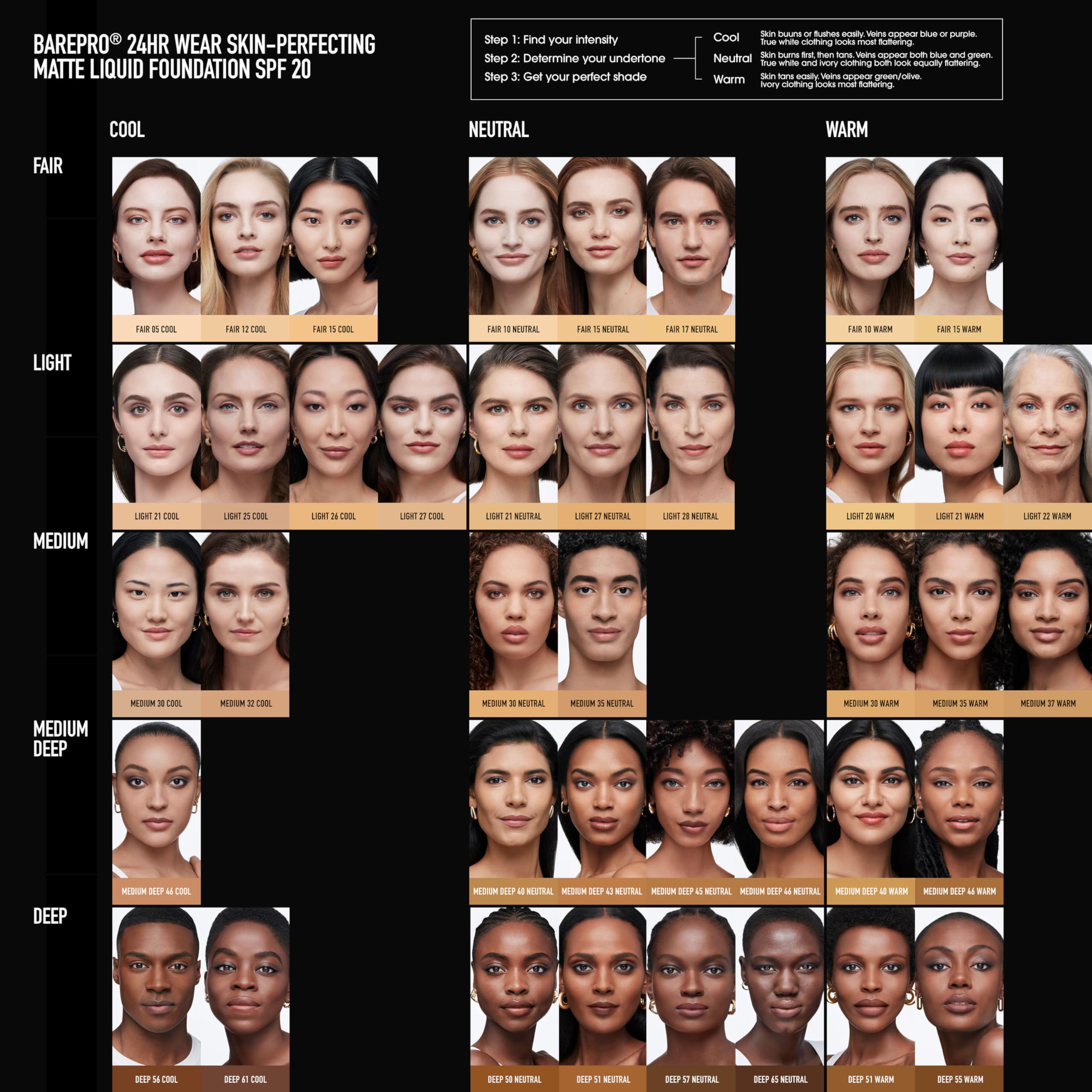 bareMinerals Barepro 24HR Wear Matte Liquid Foundation - Full Coverage Mineral Makeup with SPF 20 | Oil-Free, Vegan & Cruelty-Free Foundation for Mature Skin | Perfect for Daily Wear, Special Occasions & Professional Makeup Looks