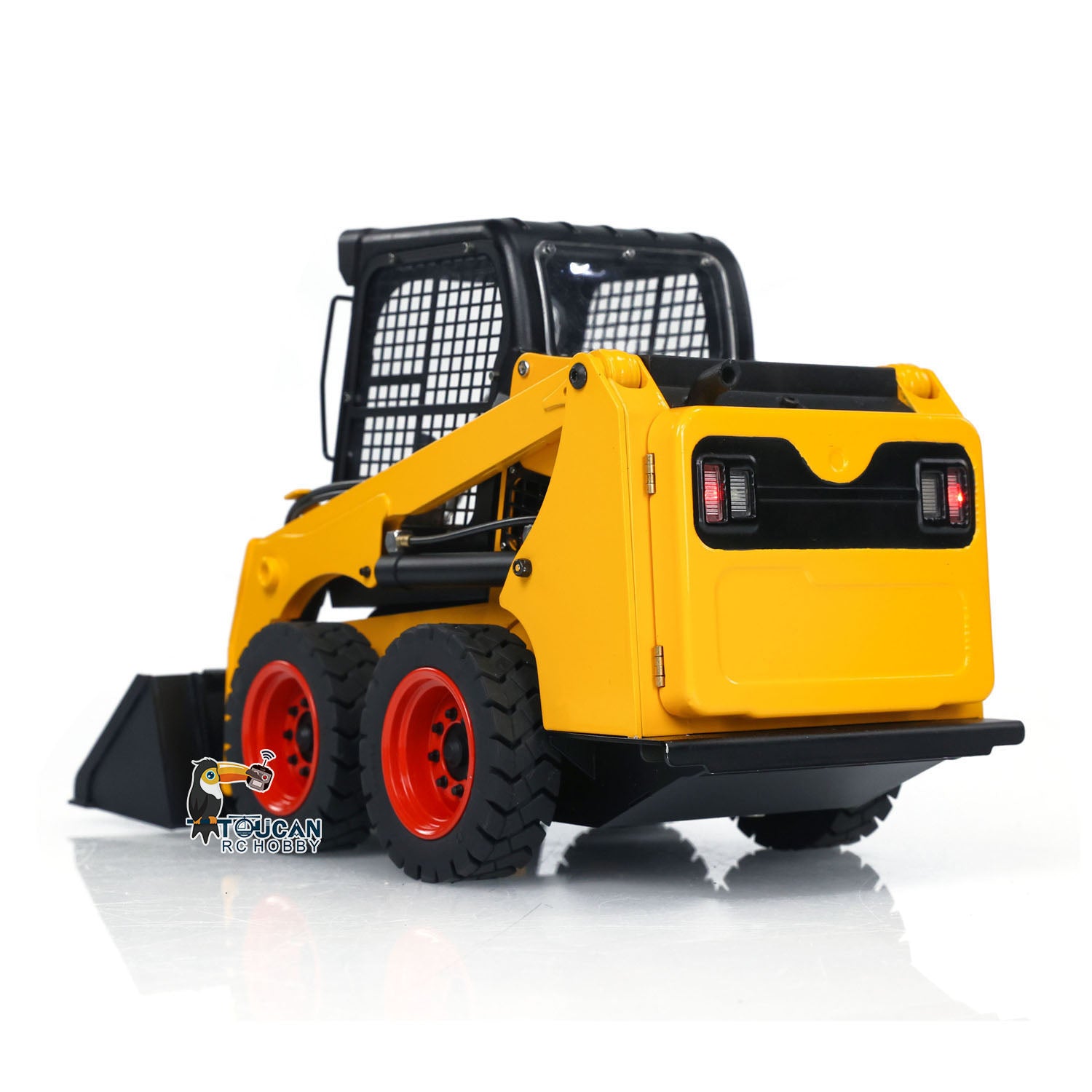 1/14 Scale Metal Hydraulic RC Skid Steer Loader - SM450 Remote Control Construction Vehicle Toy with Wheeled Model for Kids & Adults | Perfect for Construction Site Play, Collecting & RC Hobby Enthusiasts