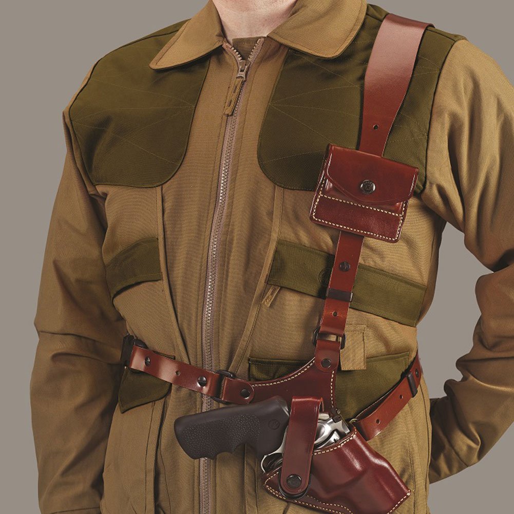 Galco Great Alaskan Chest Holster - Comfortable Leather Shoulder Holster for Hunting & Outdoor Activities | Perfect for Hiking, Camping & Wilderness Adventures