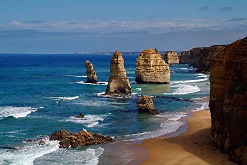 12 Apostles Australia 20x30 Inch Laminated Wall Poster - Vibrant Colors & High-Quality Print - Perfect for Living Room, Bedroom, Office Decor