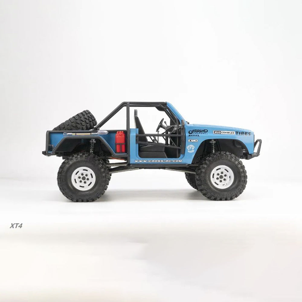 CrossRC XT4 1/10 Scale RC Off-Road Crawler Truck - Unpainted Unassembled Kit with ABS Hard Shell & 2-Speed Transmission - Perfect for Rock Crawling, Trail Adventures & Backyard Off-Roading