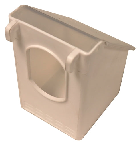 4 Pack Plastic 1 Hole Bird Feeders for Quails, Pigeons & Doves - Perfect for Backyard, Garden & Outdoor Bird Feeding