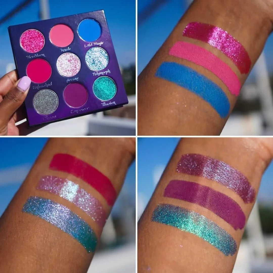Sorcerer Eyeshadow Palette - 12 Highly Pigmented Matte & Shimmer Shades for Professional Makeup | Perfect for Day to Night Looks, Parties, and Special Occasions
