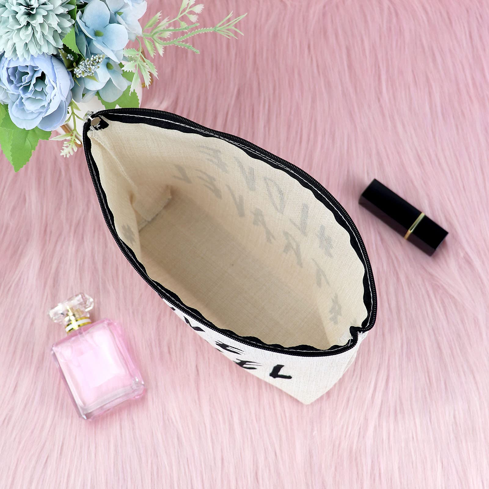 Stylish Travel Makeup Bag for Women - Perfect Gift for Sister, Friends, Birthday, Graduation, Retirement & Christmas - Cosmetic Pouch for Teen Travel Lovers & Best Friends - Ideal for Vacations, Airplane Trips & Daily Use