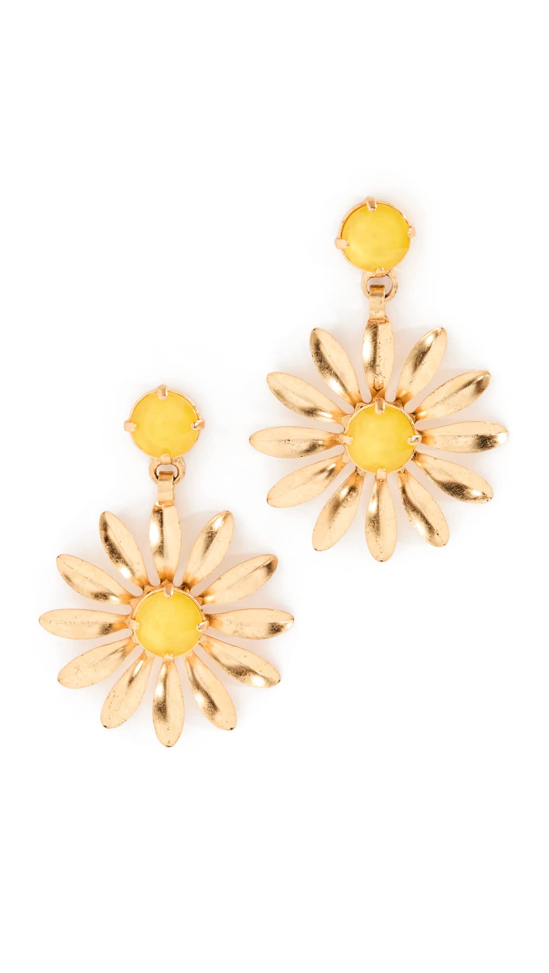 Elizabeth Cole Women's Marleigh Earrings - Elegant Gold Hoop Earrings for Women, Sterling Silver Dangle Earrings for Everyday Wear & Special Occasions