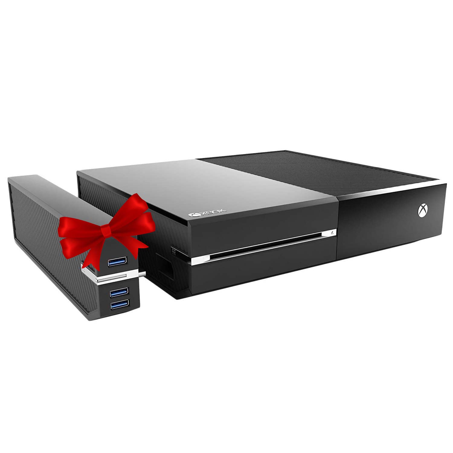 2TB External Hard Drive for Xbox One - Easy Snap-On Installation with 3 USB Ports - Compatible with Original Xbox One Only (XBOX-2TB-SH) - Expand Storage for Games, Movies & Media