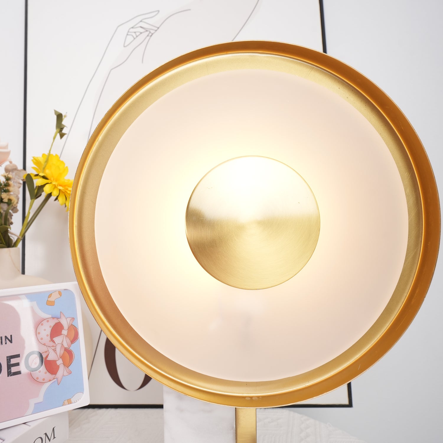 Roche Bobois Modern Table Lamp - Elegant LED Desk Light for Living Room, Bedroom & Office - Stylish Home Decor & Reading Light