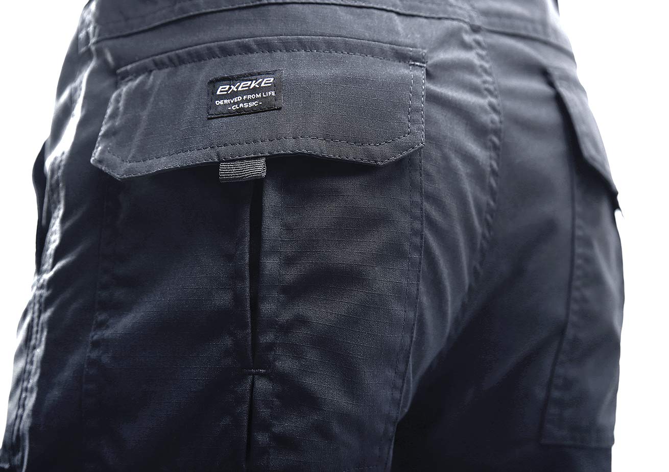 EXEKE Men's Cargo Work Pants - Lightweight Tactical Hiking Pants for Outdoor Adventures, Camping & Construction Work - Durable Utility Pants with Multiple Pockets