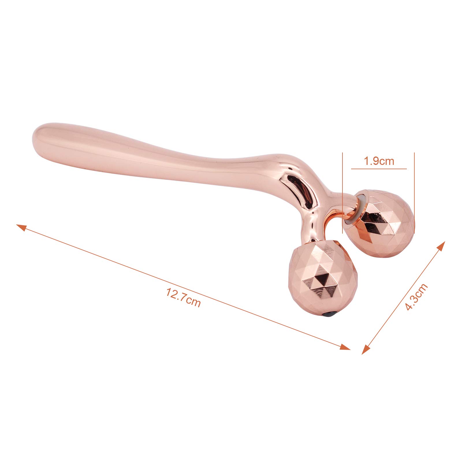 ShawFly 3D Mini Facial Massager - Skin Care & Face Lifting Tool for V-Shape Face, Anti-Wrinkle & Body Slimming - Rose Color | Perfect for Home Spa, Travel & Daily Skincare Routine