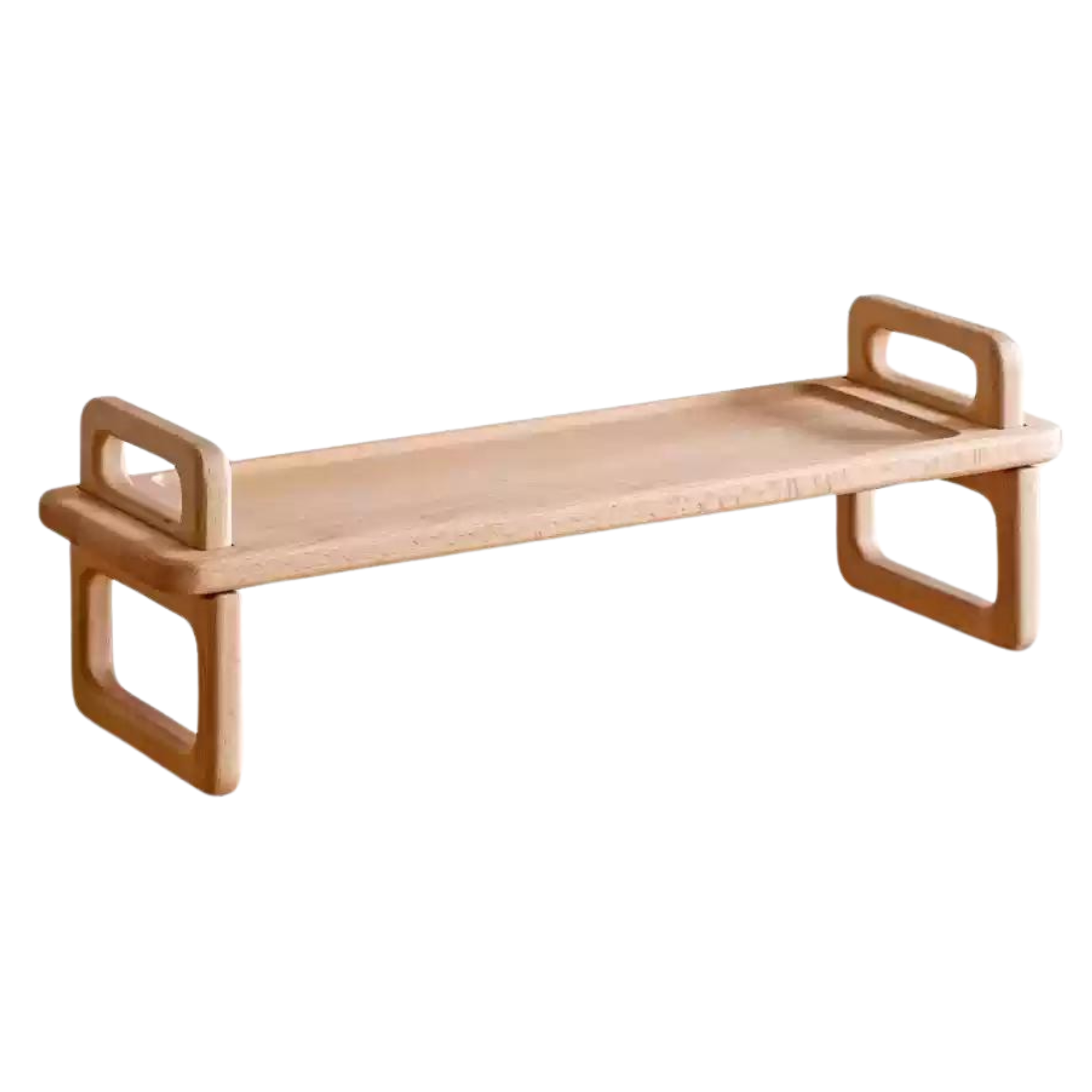 19.5x6x6 inch / 50x16x16cm / Natural wood color / Beech desktop storage rack