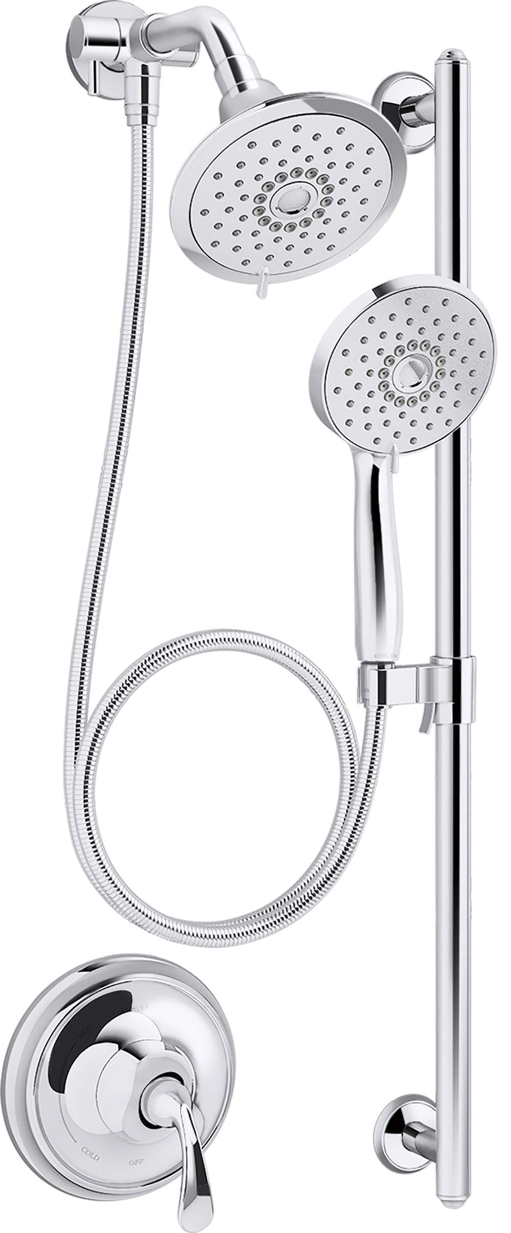 FORTE® ESSENTIALS High Pressure Shower Head 1.75 GPM - Water Saving, Luxury Spa Experience for Your Bathroom