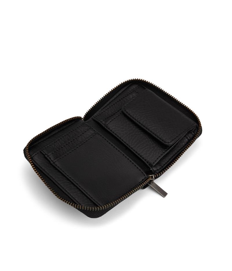 Matt & Nat Vegan Leather Rue Wallet in Black - Stylish & Eco-Friendly Card Holder for Everyday Use, Travel & Business
