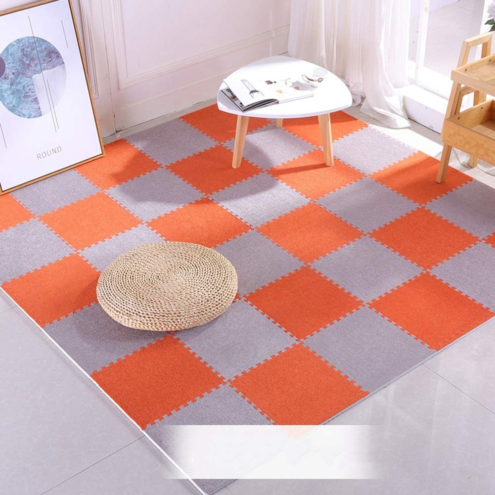CHAXIA Non-Slip Puzzle Foam Floor Mat - 36 Piece Interlocking Tiles for Baby Crawling, Playroom & Home Gym - Soft EVA Foam Play Mat for Kids, Toddlers & Pets - Living Room, Bedroom & Nursery Floor Protection (2 Colors)